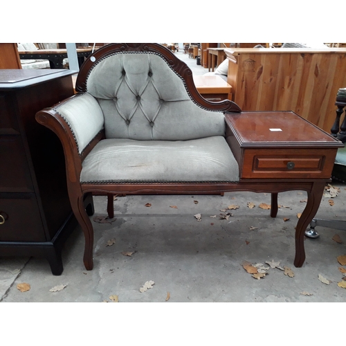 2959 - A CHAISE TYPE TELEPHONE TABLE/SEAT