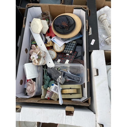 2329 - AN ASSORTMENT OF HOUSEHOLD CLEARANCE ITEMS TO INCLUDE CERAMICS AND GLASS WARE ETC