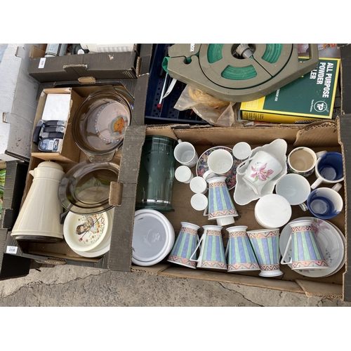 2330 - AN ASSORTMENT OF HOUSEHOLD CLEARANCE ITEMS TO INCLUDE CERAMICS AND GLASS WARE ETC