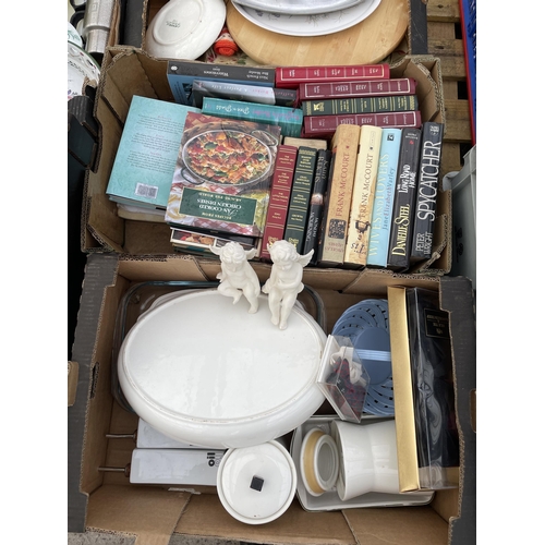 2332 - AN ASSORTMENT OF HOUSEHOLD CLEARANCE ITEMS TO INCLUDE CERAMICS AND GLASS WARE ETC