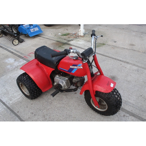 110 - HONDA ATC 10 QUAD BIKE (RUN WHEN PACKED UP A YEAR AGO)  NO VAT