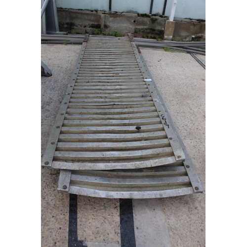 111 - PAIR OF HEAVY DUTY MACHINE ALLOY RAMPS  NO VAT