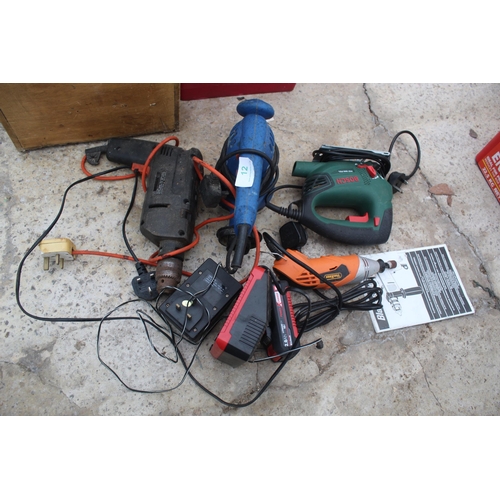 12 - 5 POWER TOOLS  TO INCLUDE BOSCH VANHAUS ETC NO VAT