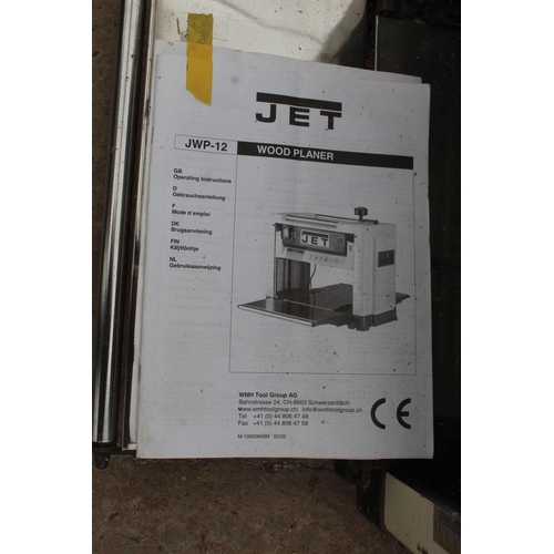 17 - JET JWP- 12 WOOD PLANER  NO VAT