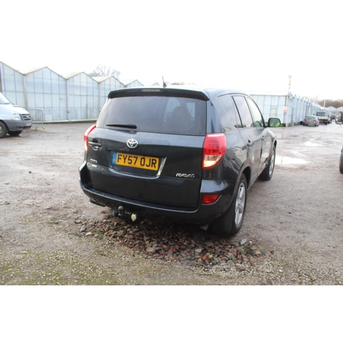 182 - TOYATA RAV 4 XTR D-4D DIESEL ESTATE CAR FY57OJR FIRST REG 29/09/07 132899 MILES APPROX 8 MONTHS MOT ... 