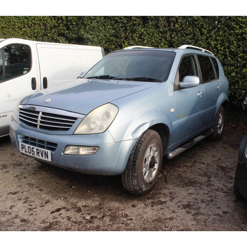 185 - SSANGYONG REXTON 270SE PL05RVN  MOT 17/07/24 NO LOG BOOK NO VAT