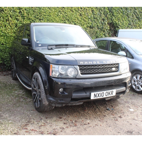 188 - RANGE ROVER SPORT NX10OKR FIRST REG 2010 APPROX 150000 MILES DIESEL AUTOMATIC CAT N (STOLEN/RECOVERE... 