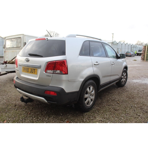 190 - KIA SORENTO MOT TILL 13.09.24 REG NO. YY10 JUT. NO WARRANTIES ARE GIVEN OR IMPLIED NO VAT