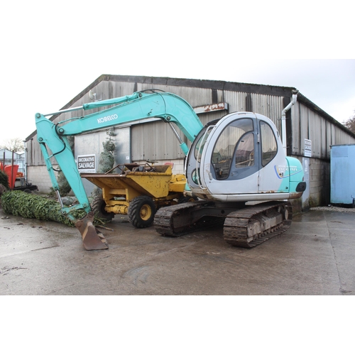 202 - 1998 KUBELCO 6T EXCAVATOR ACERA SUPER SK60,  NO FRONT GLASS, ON STEEL TRACKS GOOD RUNNER NO VAT