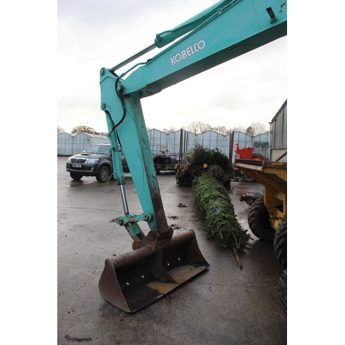 202 - 1998 KUBELCO 6T EXCAVATOR ACERA SUPER SK60,  NO FRONT GLASS, ON STEEL TRACKS GOOD RUNNER NO VAT