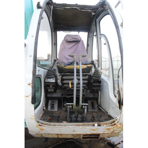 202 - 1998 KUBELCO 6T EXCAVATOR ACERA SUPER SK60,  NO FRONT GLASS, ON STEEL TRACKS GOOD RUNNER NO VAT