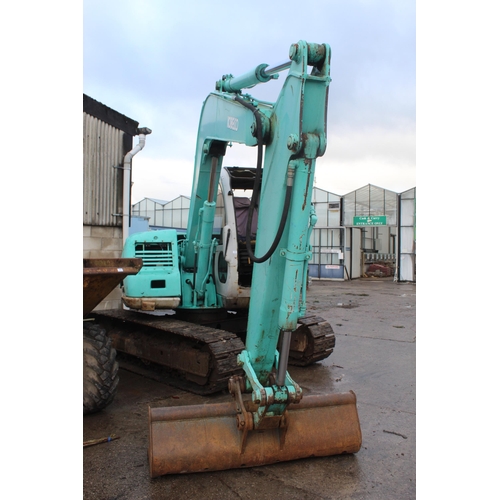 202 - 1998 KUBELCO 6T EXCAVATOR ACERA SUPER SK60,  NO FRONT GLASS, ON STEEL TRACKS GOOD RUNNER NO VAT