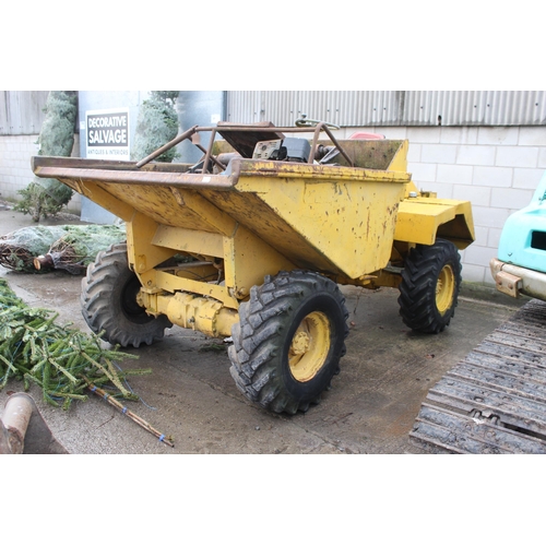 203 - ARTICULATED 4WD 3T DUMPER   +  VAT