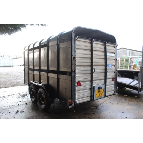 223 - IFOR WILLIAMS CATTLE TRAILER NO VAT