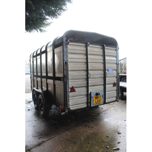 223 - IFOR WILLIAMS CATTLE TRAILER NO VAT