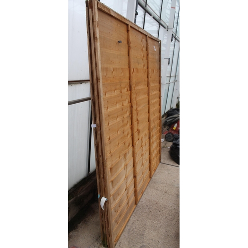 389 - 2 6X6 FENCE PANELS - NO VAT