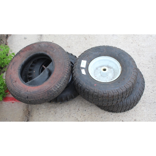 413 - 2 WHEELS 6.00, WHEELS AND 1 TYRE  NO VAT