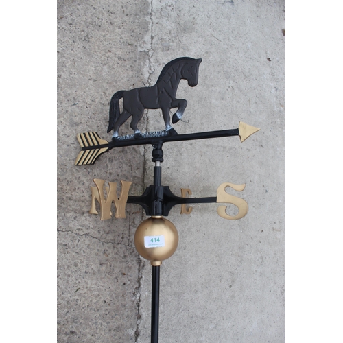 414 - HORSE WEATHER VANE  + VAT