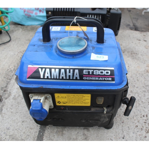 523 - YAMAHA ET 800 GENERATOR  NO VAT