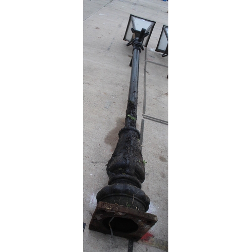 64 - CAST IRON LAMP POST - NO VAT