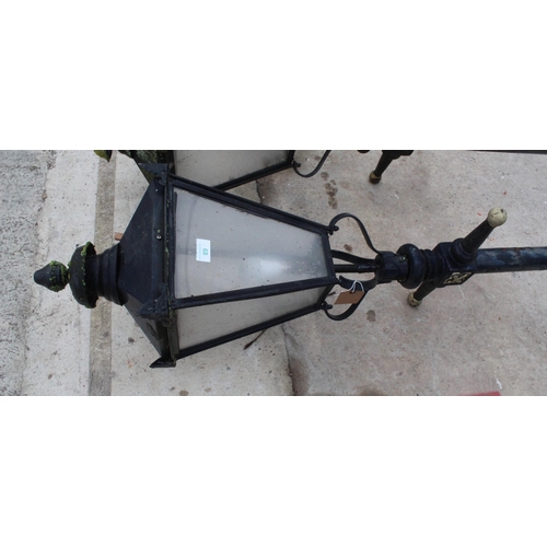 68 - CAST LAMP POST  NO VAT