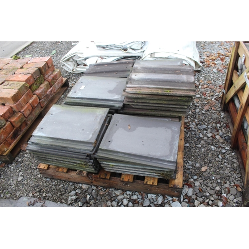 1042 - PALLET OF BLUE TILES  + VAT