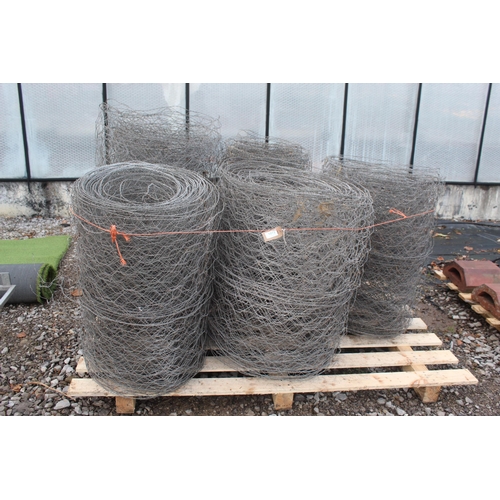 1072 - 5 ROLLS OF CHICKEN NETTING  NO VAT