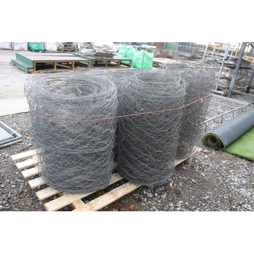 1072 - 5 ROLLS OF CHICKEN NETTING  NO VAT