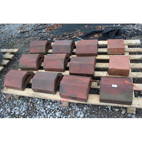 1074 - PALLET OF RIDGE TILES  NO VAT