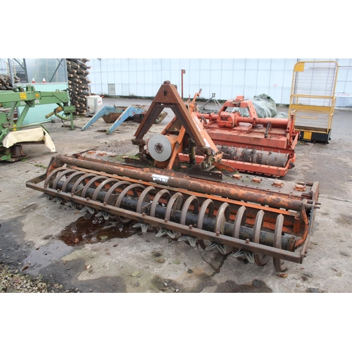 220 - HOWARD 3M POWER HARROW WITH REAR DRILL CARRIER GWO  + VAT