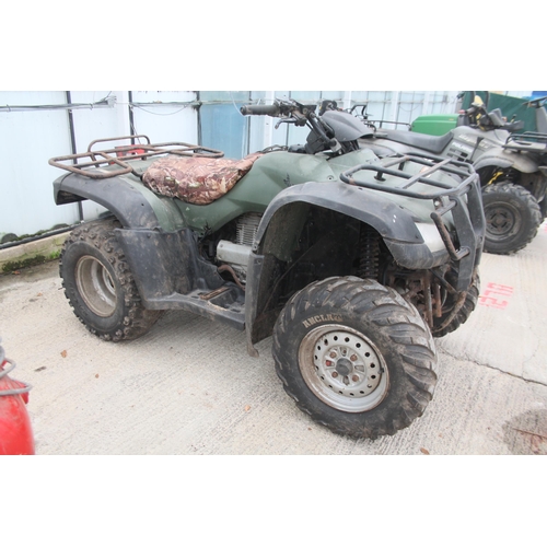 130 - HONDA QUAD RUNS & DRIVES, FOOT CONTROL GEARD, PULL START, NO ELECTRICS  + VAT