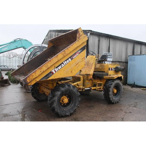 204 - TWAITES 5T DUMPER 4 WHEEL DRIVE RUNS & TIPS  NO VAT