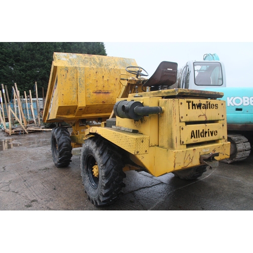 204 - TWAITES 5T DUMPER 4 WHEEL DRIVE RUNS & TIPS  NO VAT