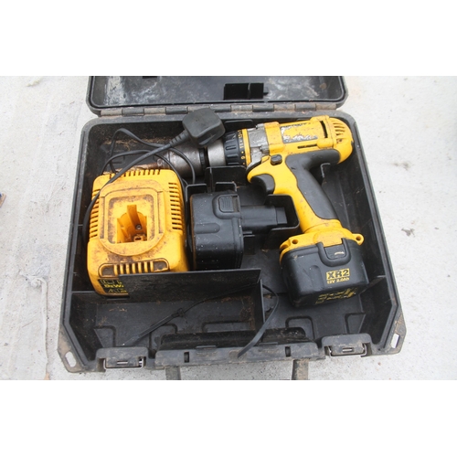 724 - DEWALT HAMMER DRILL  NO VAT