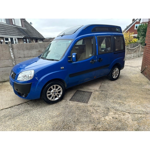 206 - FIAT DOBLO HN09KSV  5 DOOR MANUAL DIESEL APPROX 147000 MILES PART SERVICE HISTORY NO VAT REGISTERED ... 