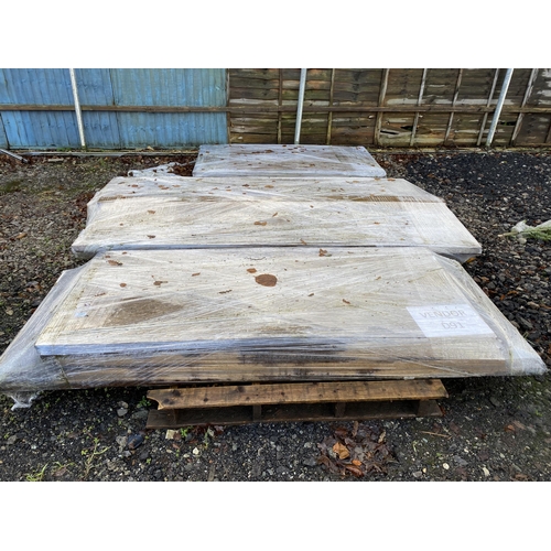 1027 - 3 PALLETS OF BLOCK BOARDS  + VAT