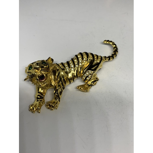 101 - TWO DECO TIGER BROOCHES