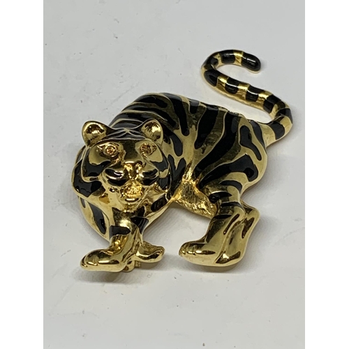 101 - TWO DECO TIGER BROOCHES