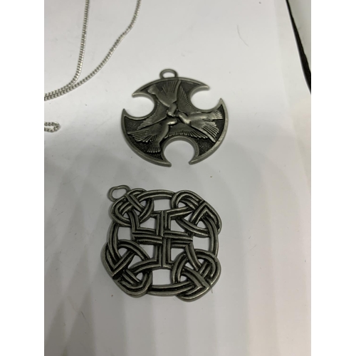 118 - TWO NECKLACES AND TWO PENDANTS