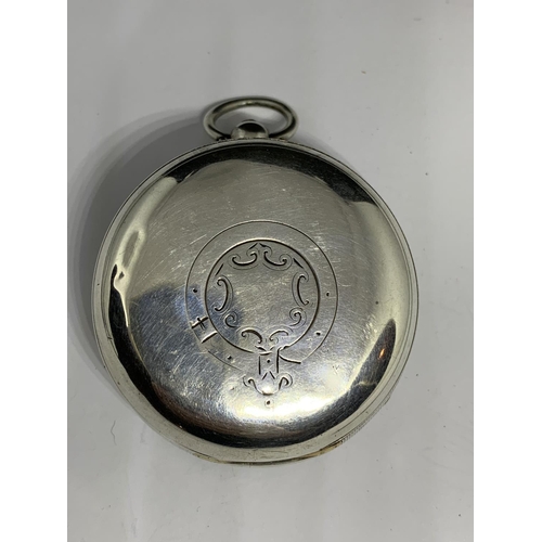 51 - A SILVER CHESTER HALLMARKED POCKET WATCH