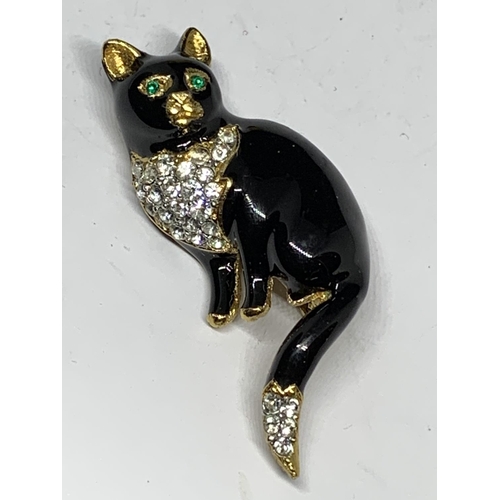 84 - A GROUP OF THREE CAT BROOCHES