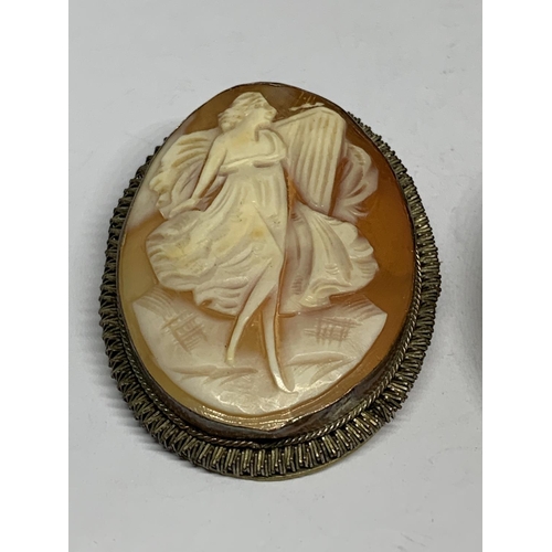 86 - TWO CAMEO BROOCHES