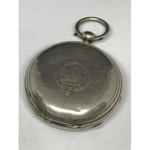 90 - A SILVER POCKET WATCH