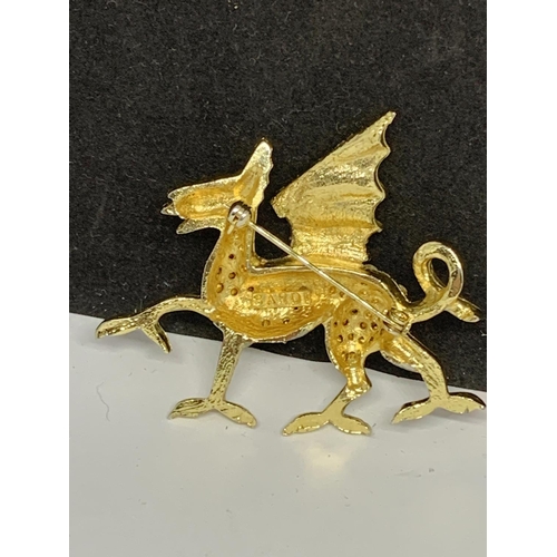 93 - A WELSH DRAGON BROOCH