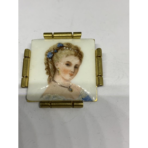 96 - TWO LIMOGES BROOCHES