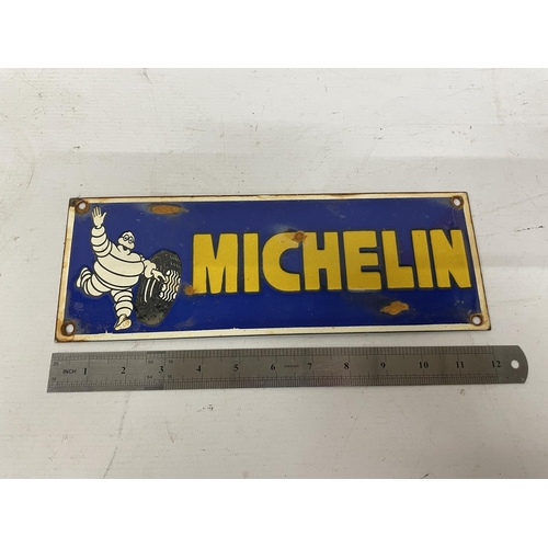 136 - AN ENAMEL MICHELIN SIGN