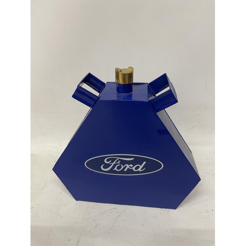 140 - A  BLUE FORD OIL CAN