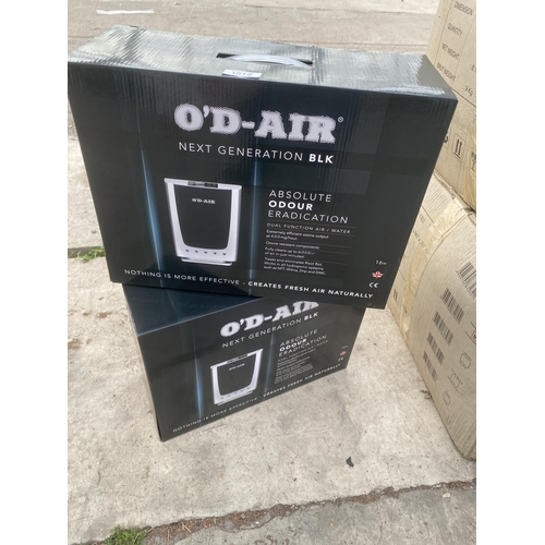 1800 - TWO NEW AND BOXED O'D-AIR AIR PURIFIERS