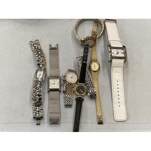 196 - A QUANTITY OF WRISTWATCHES TO INCLUDE LIMIT - 8 IN TOTAL