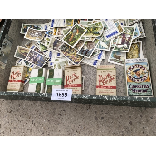 1658 - AN ASSORTMENT OF VINTAGE CIGARETTE CARDS